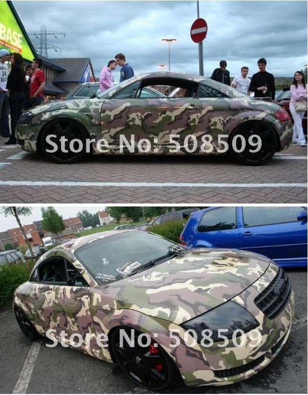 Camouflage samolepka na auto , vel. 127cm x 30m.