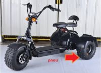 Elektrický TŘIKOLKÁ 1000W 40ah SCOOTER PŘEDNÍ, ZADNÍ TLUMIČE PRO DVA Elektrická koloběžka